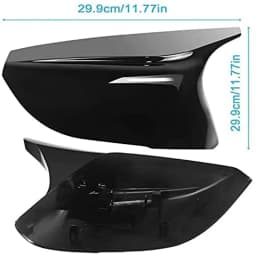 1 Pair Rearview Mirror Cover Replacement For Infiniti QX30 Q50 Q60 Q70 2014-2021 Black/Carbon Fiber Pattern Cap Car Accessories