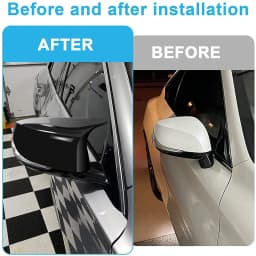 1 Pair Rearview Mirror Cover Replacement For Infiniti QX30 Q50 Q60 Q70 2014-2021 Black/Carbon Fiber Pattern Cap Car Accessories