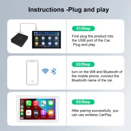 WIZCAR A3 Converter Real-time Maps Online Music Android Auto Adapter For Honda MNV XNV VE1 ENS1 ENP1 for Android Phone Use