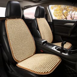 Car Seat Cushion Summer Cool Cushion Single Piece of Wood Beads Summer Breathable Cushion Ventilation Cold Four Seasons Availabl