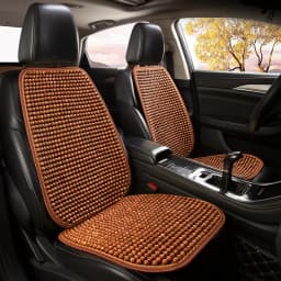 Car Seat Cushion Summer Cool Cushion Single Piece of Wood Beads Summer Breathable Cushion Ventilation Cold Four Seasons Availabl