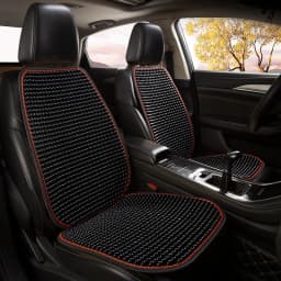 Car Seat Cushion Summer Cool Cushion Single Piece of Wood Beads Summer Breathable Cushion Ventilation Cold Four Seasons Availabl