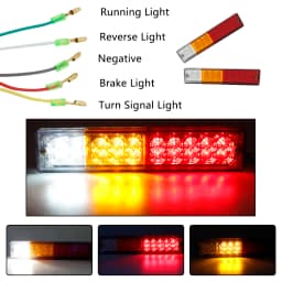 2X 24V 12V Car Trailer Lights LED Stop Rear Tail Brake Reverse Lights Turn Indiactor ATV Truck Caravan Aanhanger LED Verlichting