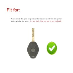 Carbon Fiber Gloss Remote Key Case Protector Accessories Cover Shell For BMW Diamond Remote Key E46 E39 E38 Z3 Z4 E83 E53
