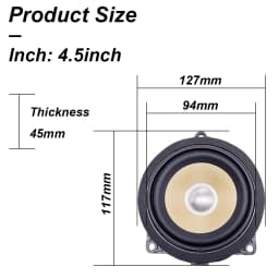 For BMW F30 F20 F10 G20 G01 Midrange Speakers For BMW G30 F48 F34 3GT F23 X1 X2 X3 Front Rear Door Horn 4.5 4 inch Loudspeaker