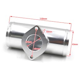 Type-RS Turbo Blow off Valve Adjustable 25psi BOV With 63mm or 76mm Flange Pipe For GD-RS FV RZ Blow Off Valve Adapter L=150mm