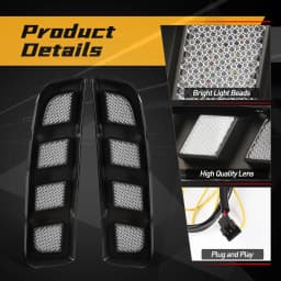 DRL For Honda Civic 10th Generation Type R 2018 2019 2020 202 LED Daytime Running Light Dynamic Turn Signal Lamps Fog