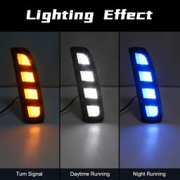 DRL For Honda Civic 10th Generation Type R 2018 2019 2020 202 LED Daytime Running Light Dynamic Turn Signal Lamps Fog