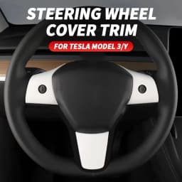 Steering Wheel Whift Protection Cover For Tesla Model 3 Y Shift Knob Central Panel Door Side Interior Front Dashboard Trim Strip