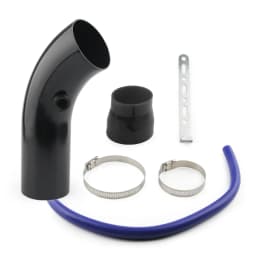 Universal Alumimum 3'' 75mm Car Cold Air Intake System Turbo Induction Pipe Tube Silver Black Red Color