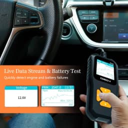 V318 Auto Diagnostic Tool Scanner Automobile Battery Tester OBD2 Automobile Clear Fault Detects Support Multiple Languages