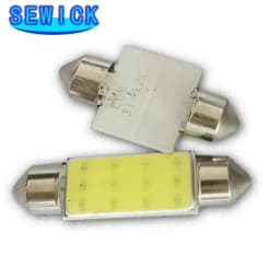 100Pcs C10W C5W LED COB Festoon 31mm 36mm 39mm 41/42mm 12V Bulbs for Cars License Plate Interior Reading Light 12SMD