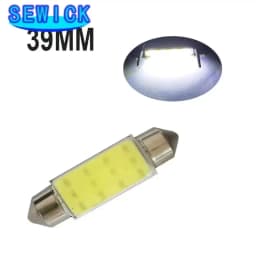 100Pcs C10W C5W LED COB Festoon 31mm 36mm 39mm 41/42mm 12V Bulbs for Cars License Plate Interior Reading Light 12SMD