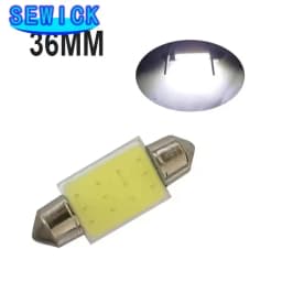 100Pcs C10W C5W LED COB Festoon 31mm 36mm 39mm 41/42mm 12V Bulbs for Cars License Plate Interior Reading Light 12SMD