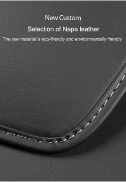 For Tesla Model 3 Highland Seatback Protector Cover Mat Model Y Juniper Seat Back Protective Child Anti-Kick Mats Napa Leather
