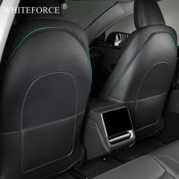 For Tesla Model 3 Highland Seatback Protector Cover Mat Model Y Juniper Seat Back Protective Child Anti-Kick Mats Napa Leather