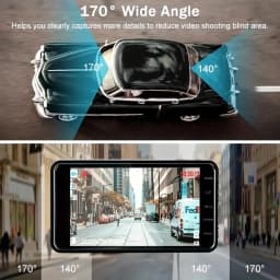 4-inch 1080P Dash Cam for Cars Touch Screen Car DVR Video Recorder Rear View Camera for Vehicle 24H Parking Monitor Black Box