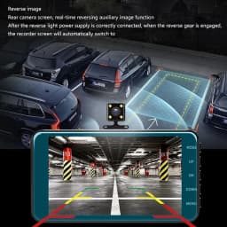 4-inch 1080P Dash Cam for Cars Touch Screen Car DVR Video Recorder Rear View Camera for Vehicle 24H Parking Monitor Black Box