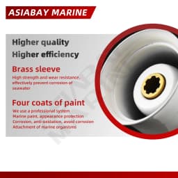 For Yamaha Outboard Propeller 8-1/2 x 8-1/2 Aluminum Alloy Screw 3 Blade 7 Spline for Ship Marine Engine 6 8 9.9 HP Boat Motor