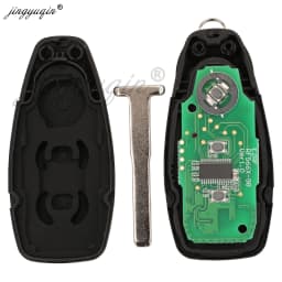 jingyuqin Car Remote Key For Ford Focus Fiesta C-Max Mondeo Ecosport Galaxy Kuga Smart Keyless 2/3Button 4D63 433MHz KR55WK48801