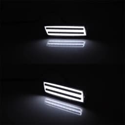 Amber / White LED Car Front Fender Flare Side Maker Parking Lights For VW Volkswagen MK5 Golf/GTI Rabbit Jetta R32 MK6 Golf TDI
