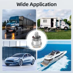DaierTek 12V 200A High Current Battery Disconnect Switch with Side Post Mounting Bracket Cut Off Switch Master Switch for Car