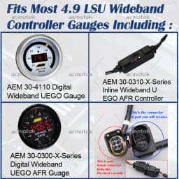 0258017025 WideBand Oxygen Lambda Sensor LSU4.9 for PLX UEGO AEM 30-2004