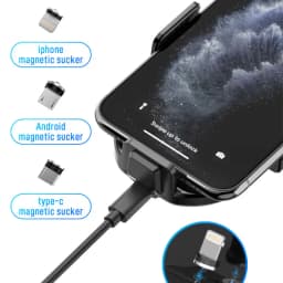 15W Qi Wireless Fast Charger CD Slot Phone Holder Car Magnetic Air Vent Mount Charger Smart Sensor Phone Holder