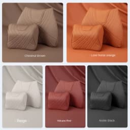 New Car Headrest Pillow Set Sewing Leather Auto Lumbar Waist Support Memory Foam Seat Neck Protective Cushion Accessories
