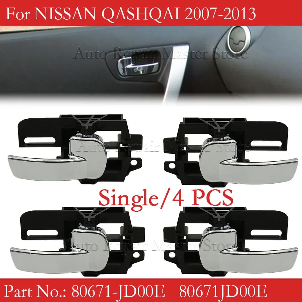 Left Right Car Interior Door Handle For NISSAN QASHQAI 2007-2013 80670-JD00E / 80670JD00E 80671-JD00E