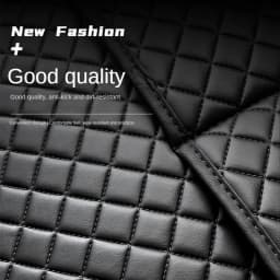 Car Anti Kicks Pad With Organizer Pocket Leather Universal Seat Back Leather Protector Cover Waterproof Backseat Child Kick Mats