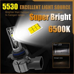 2pcs HIR2 Led Headlight Canbus No Error 9012 Car Bulb High Power 6000K White Light Diode Lamp 12v 55w For Toyota IQ 2009 ~ 2015