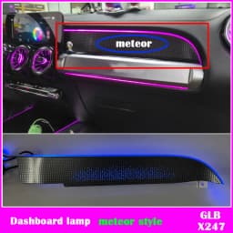 LED Dashboard Door Decorative Lamp For Benz GLA H247 B W247 GLB X247 MB 64-color Air Vent Outlet Nozzle Tweeter Ambient Light