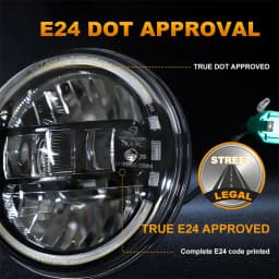 7 Inch Led Headlight H4 DRL Round 7'' Headlights Dot Emark Headlamp for Jeep Wrangler JK Lada Niva 4x4 For Suzuki Samurai SJ410
