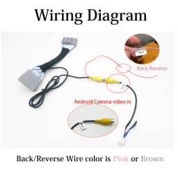 VKAUTO C32Pins Camera adapter cable For Honda CRV Pilot Civic 2011 to 2017 Retain OEM Camera Work With Android unit