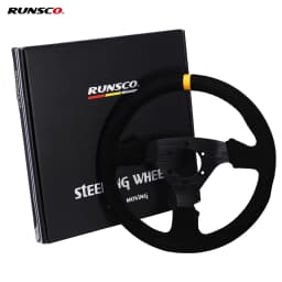 Universal 330mm Steering Wheel Suede Drift Sim Racing Game Steering Wheel Flat Aluminum Frame13Inch