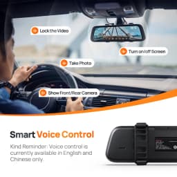 70mai Rearview Dash Cam S500 9.35'' Touch Screen 70mai S500 Car DVR 3K Super Capacitor Dual-Channel HDR Voice Control 24H Park