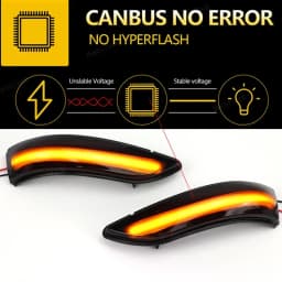 2x Dynamic Side Mirror Blinker Light LED Turn Signal Lamps For Mercedes Benz A B Class W169 W245 2004-08