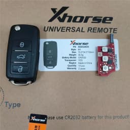 1/2/3pcs Xhorse XEB520EN replace XEB510EN with XT57B Super Chip 3 Button Car Remote Key for Volkswagen Keys for VVDI Key Tool
