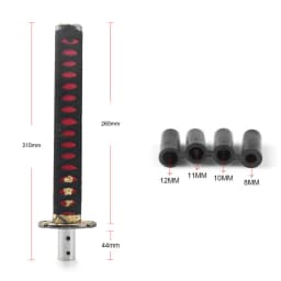 Universal 150MM/200MM/260MM JDM Katana Samurai Sword Shift Knob Shifter With Adapters Gear Shift knob
