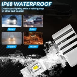NOVSIGHT D3S LED Headlights D1S D2S D4S 70W 20000LM Super Bright Car Headlight Bulbs 6500K White Plug and Play Auto Headlamp