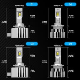 NOVSIGHT D3S LED Headlights D1S D2S D4S 70W 20000LM Super Bright Car Headlight Bulbs 6500K White Plug and Play Auto Headlamp