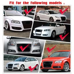Left/Right Front Headlight Lens Cover For Audi A3 8P S-line S3 RS3 Facelift All Models 2008-2012 Clear Headlamp Shell
