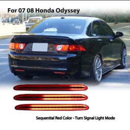 2PCS Auto LED Rear Bumper Reflector Light For Honda Acura TSX For Accord Odyssey CR-V Element Brake Lamp Foglight Turn Signal