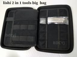 BLACK BAG 2in1 Decoder Lishi 2 in 1 Tool carry bag case blank case lishi tools empty case no tool bag canadd17-33 PCS /lot