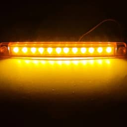 10PCS 12V 24V 12LED Side Marker Indicator Lights Front Rear LED Indicator Turn Signal Lamp for Car Truck Trailer Lorry Bus