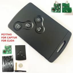 NO LOGO! 5pcs/lot 4 Button Clio4 Keyless Car Key Smart Card Remote 433MHz 4A Chip for Rena Clio IV 4 Captur Key 2009-2017