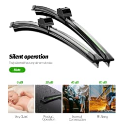 Wiper RHD & LHD Front Wiper Blades For Ford Mondeo Fusion 2015 - 2021 Windshield Windscreen Window Rain Brushes 28"+28"