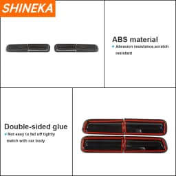 SHINEKA Car Rear Tail Light Lamp Decoration Cover for Dodg Challenger 2015-2023 Up Taillight Lamp Cover Exterior Accessories