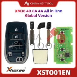 1PCS Xhorse XSTO01EN Global Version For Toyota XM38 Smart Key 4D 8A 4A All in One with Logo for VVDI Support Renew